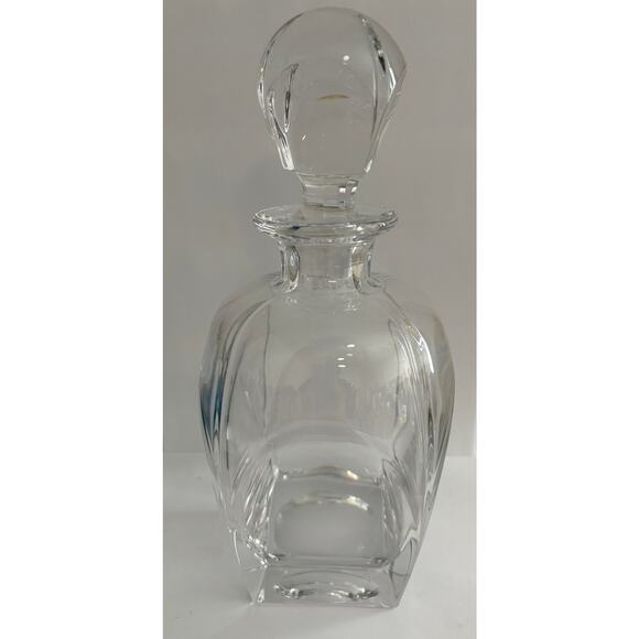 Bombay Company Heavy Crystal-Clear Glass Decanter w/Stopper Barware - Picture 1 of 3